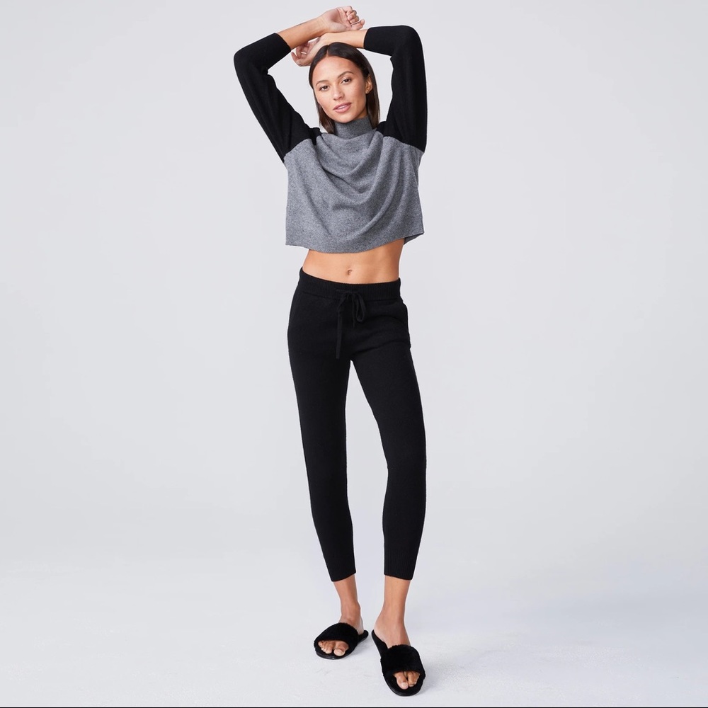 (M) Monrow Black Cashmere Sweatpants - Picture 5 of 5